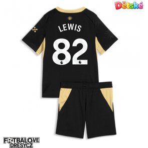Manchester City Rico Lewis #82 Dětské Venkovní dres komplet 2026-27 Krátký Rukáv (+ trenýrky)